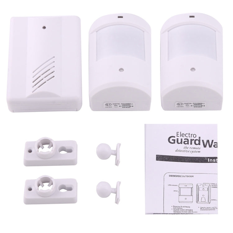 YF-0156 1 to 2 Good Safe Wireless Electro Guard Watch Remote Detective System Kit for Home Office, 1 x Receiver + 2 x Detector, YF-0156 YF-0156 1 to 2 Good Safe Wireless Electro Guard Watch Remote Detective System Kit for Home Office, 1 x Receiver + 2 x Detector, YF-0156